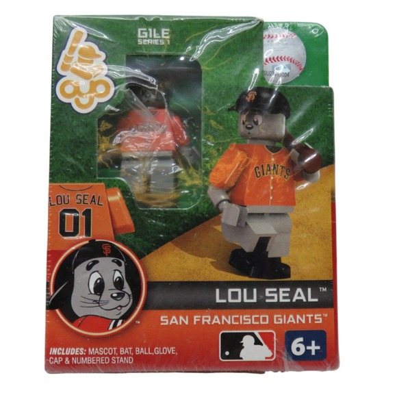 GiLE Series 1 SAN FRANCISCO GIANTS LOU SEAL Mascot Figure MLB SEALED Collectible